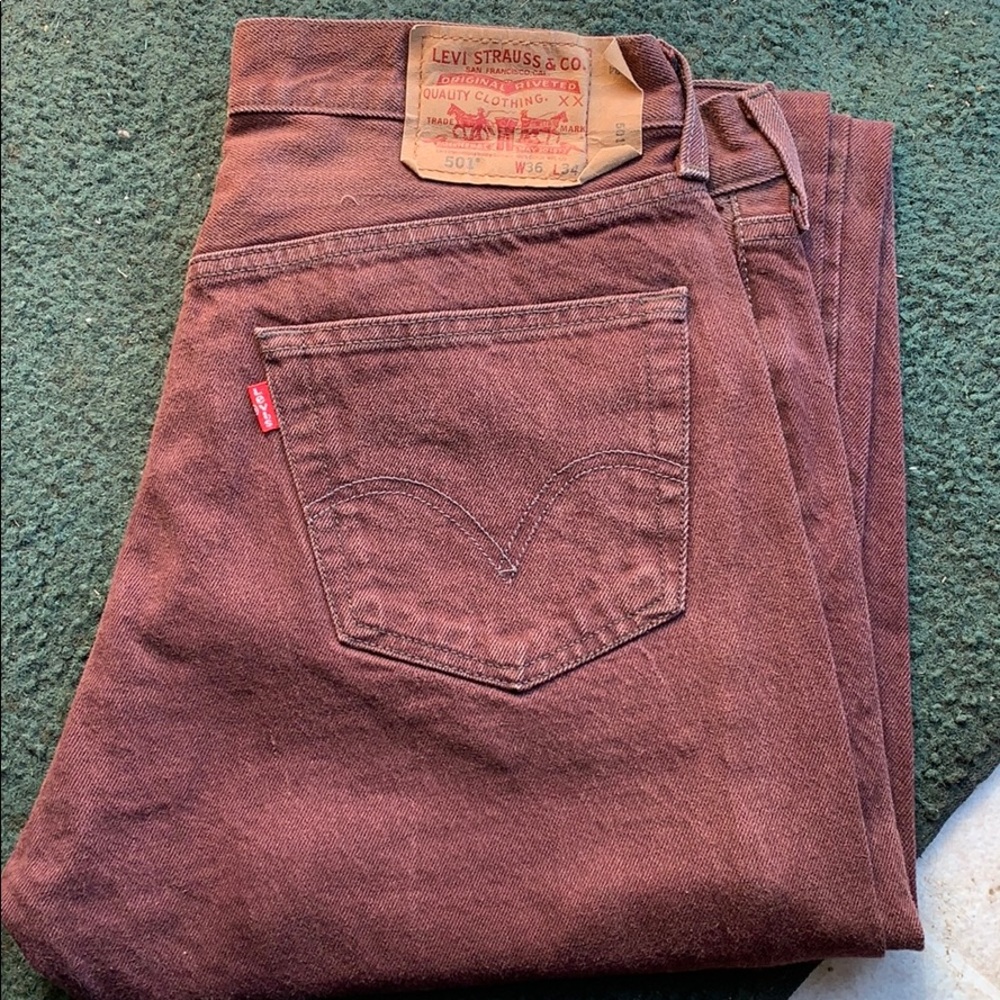 Men Levis Jean size 36x34 style 501
